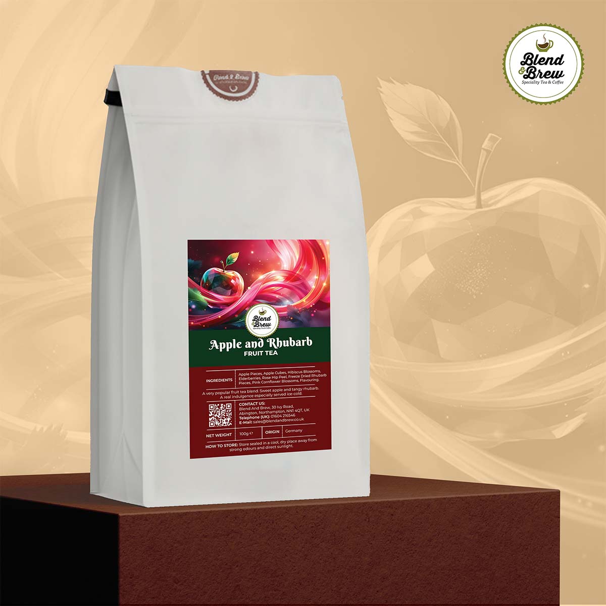 Apple and Rhubarb – Fruit Tea Blend