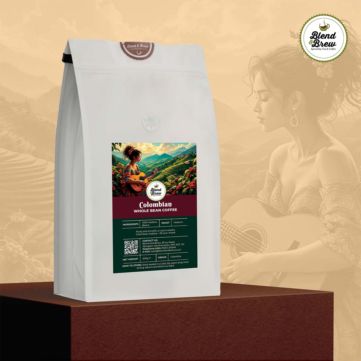 Colombian Arabica Coffee – Sweet, Nutty & Low Acidity Medium Roast