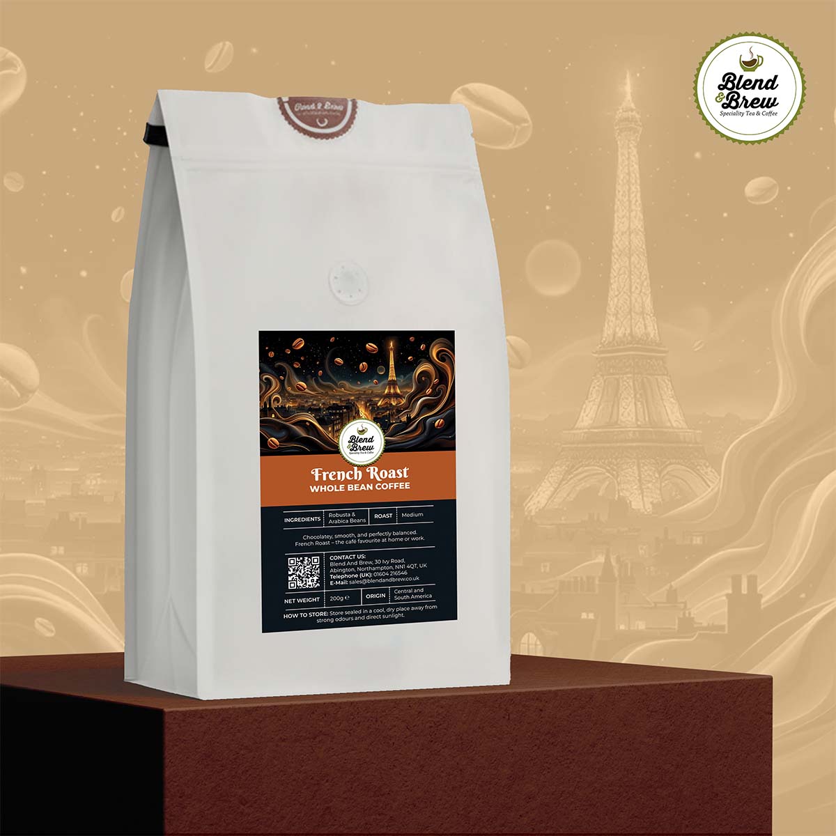 French Roast Coffee – Milk & Dark Chocolate Notes, Smooth Medium Roast