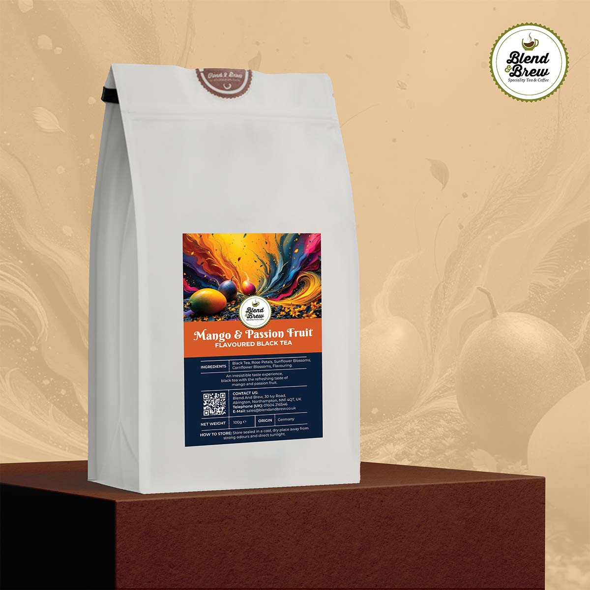 Black Tea with Mango and Passion Fruit – Flavoured Black Tea