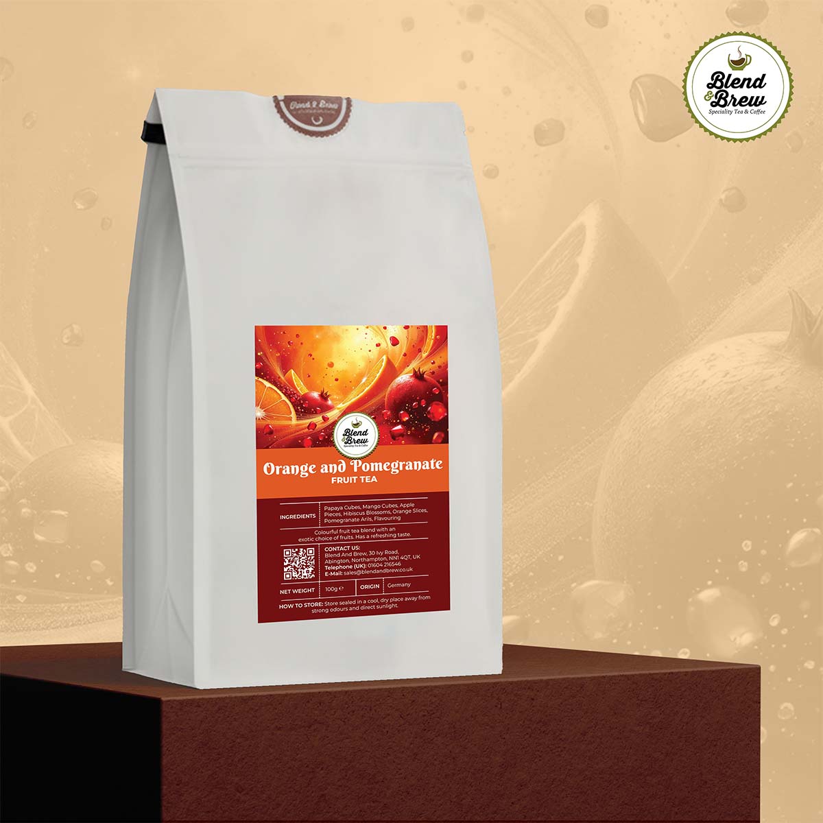 Orange and Pomegranate – Fruit Tea Blend