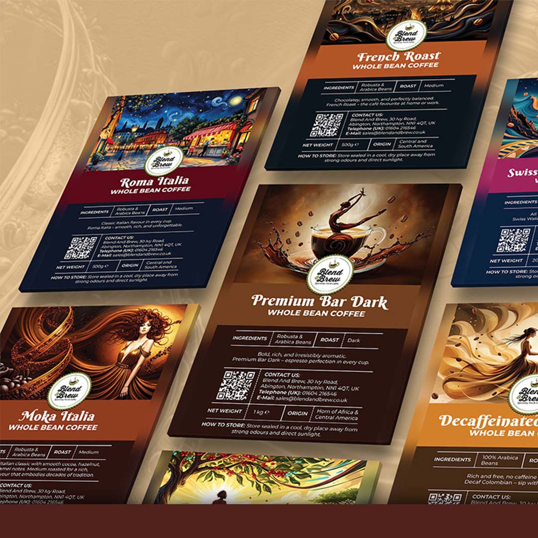 Tea & Coffee Label Design Services